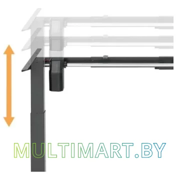 Стол для работы стоя ErgoSmart Electric Desk Compact 1380х800х18 мм (альпийский белый/белый)  картинка 4
